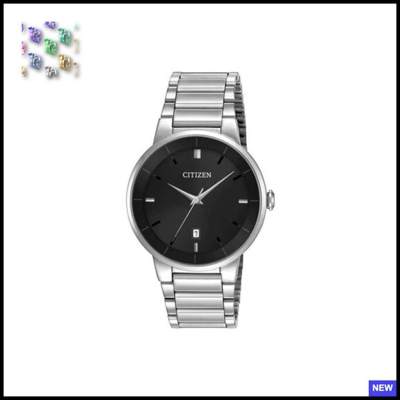 Stainless Steel Quartz Watch Classic Modern Analog Timepiece Minimalist